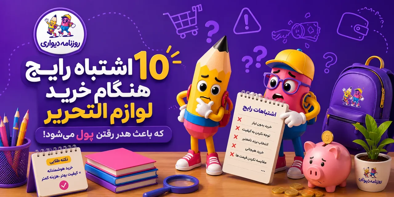 ۱۰ اشتباه رایج هنگام خرید لوازمالتحریر که باعث هدر رفتن پول شما میشود